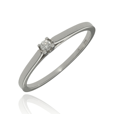 Fehér arany gyűrű 58-as méret (B42606)